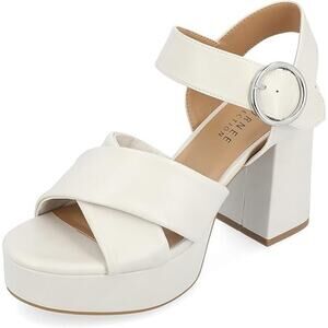 Journee Collection Women s Akeely Tru Comfort Foam Mid Heel Bone Size 7.5M